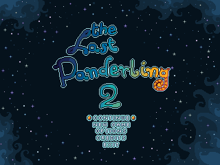 pixel art video game title screen, hand-drawn GUI design and animation